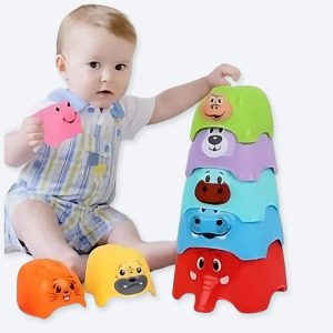 Jouet en forme d’animaux empilable pour bébé