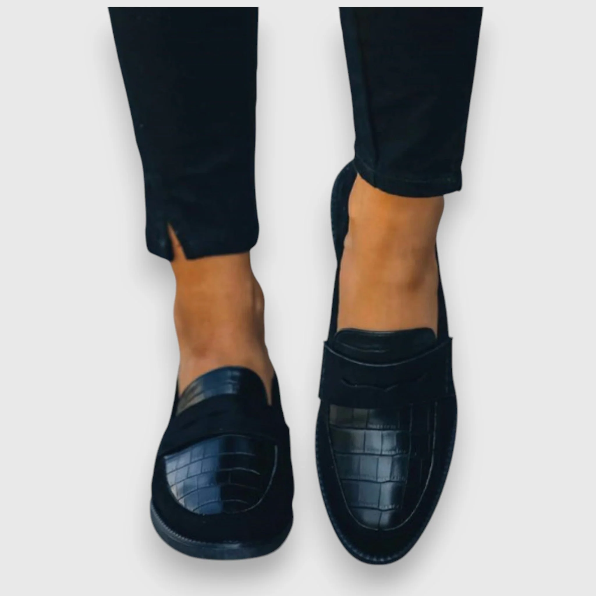 Liny™ | – Mocassin Femme Design Croco – Image 5