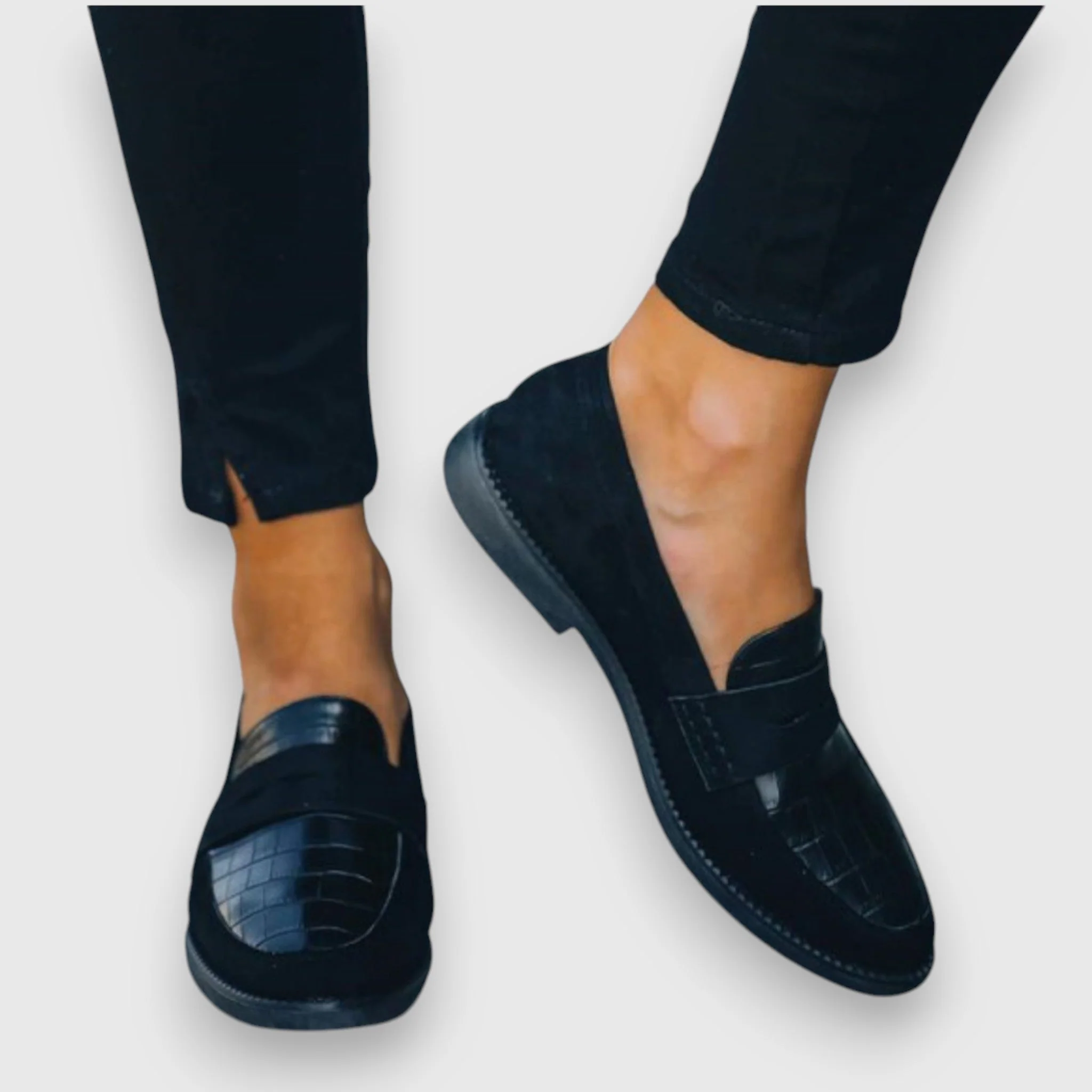Liny™ | – Mocassin Femme Design Croco – Image 3