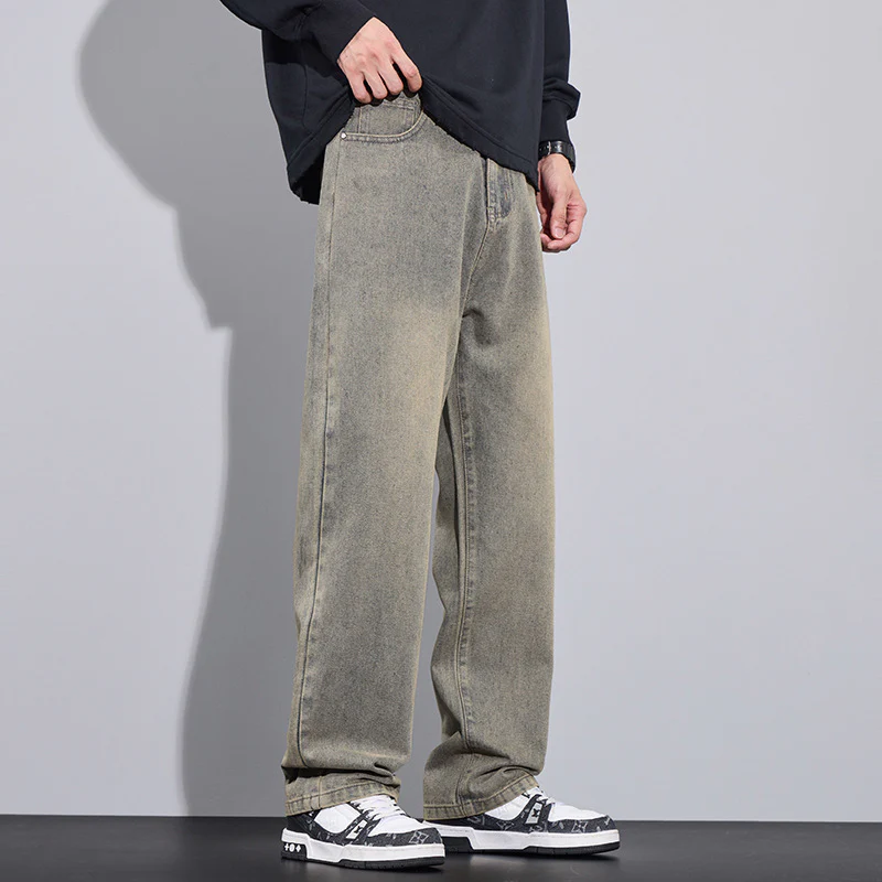 Pantalons droits drapés à jambes larges – Image 4
