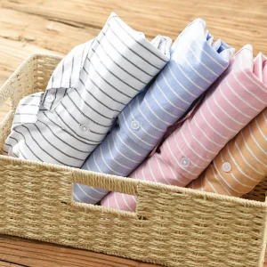 Nouvelle chemise rayée décontractée en coton