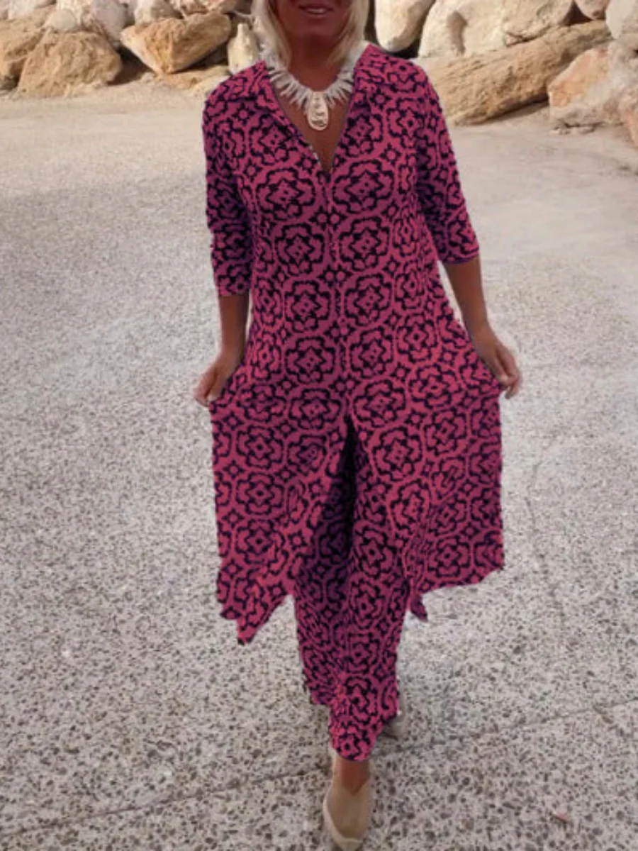 Sofia™ | Ensemble Deux Pièces Pantalon Imprimé – Image 7