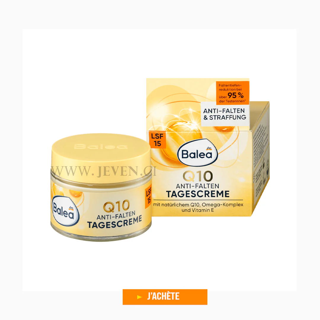 Crème visage anti-rides Q10 SPF 15, 50 ml- pour le visage – Image 2