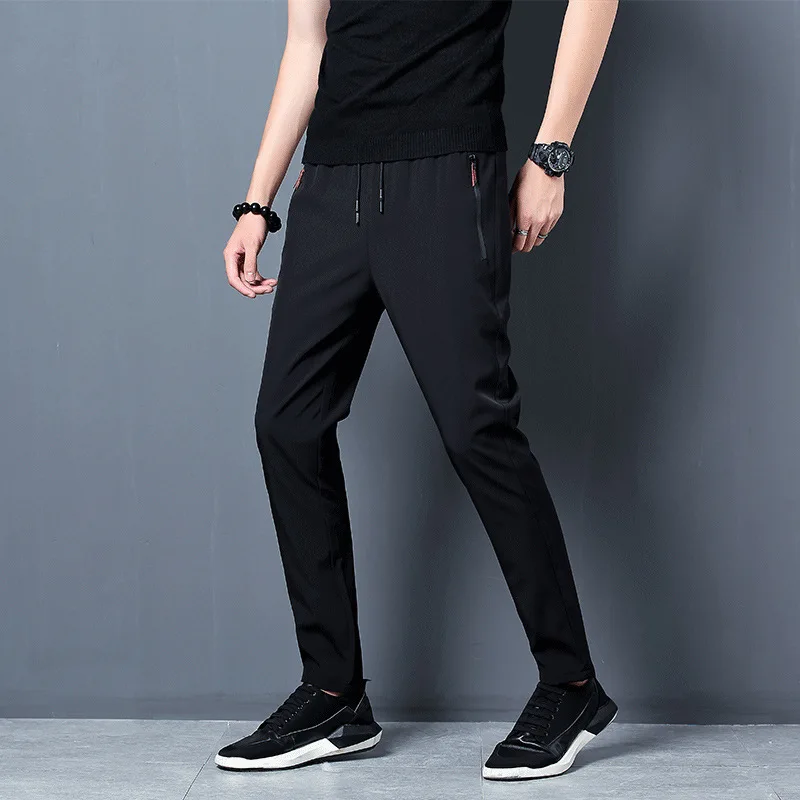 Pantalon décontracté pour hommes, extensible, coupe cintrée – Image 4