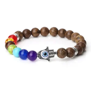 Bracelet 7 Chakras - Main de Fatma