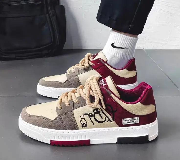 Mode Hommes Plate-forme décontractée Sneakes Baskets à lacets – Image 9