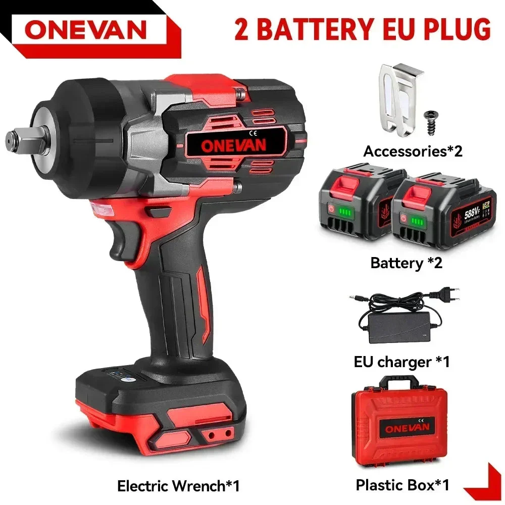 ONEVAN Clé À Chocs 1/2 Pouce 2800 Nm Brushless, Couple Fort, Makita 18V – Image 6