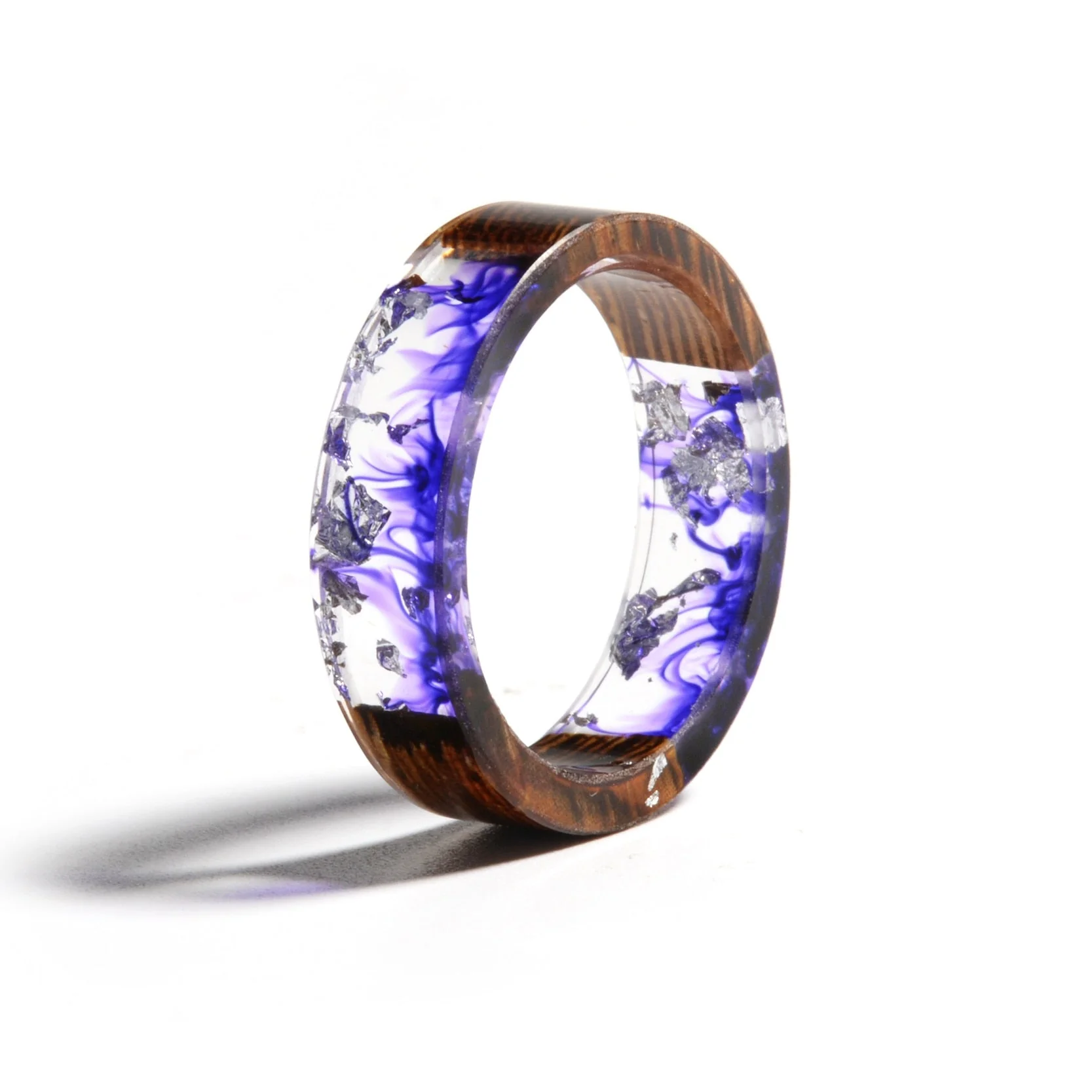 Bague en Bois Femme - Blue Natural – Image 6