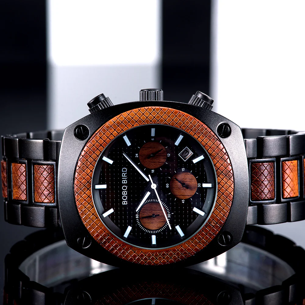 Montre en Bois Homme - Square – Image 9