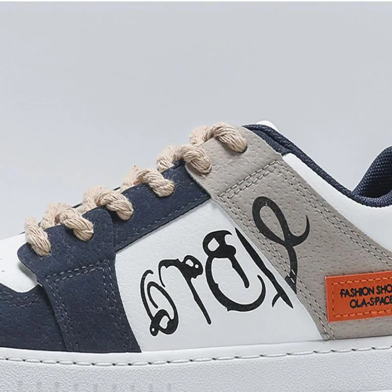 Mode Hommes Plate-forme décontractée Sneakes Baskets à lacets – Image 4