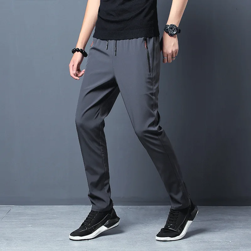 Pantalon décontracté pour hommes, extensible, coupe cintrée – Image 5