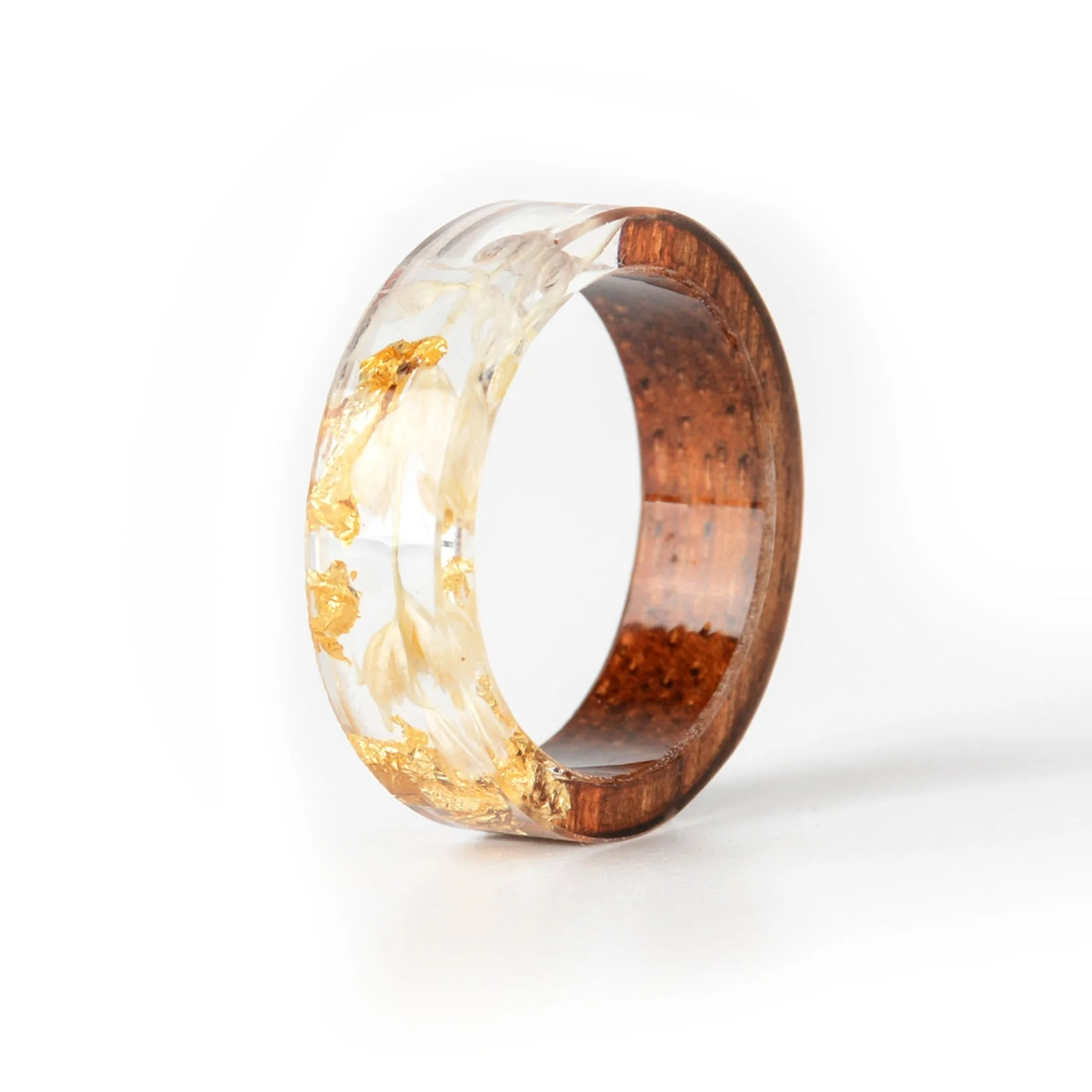 Bague en Bois Femme - Yellow Natural – Image 3