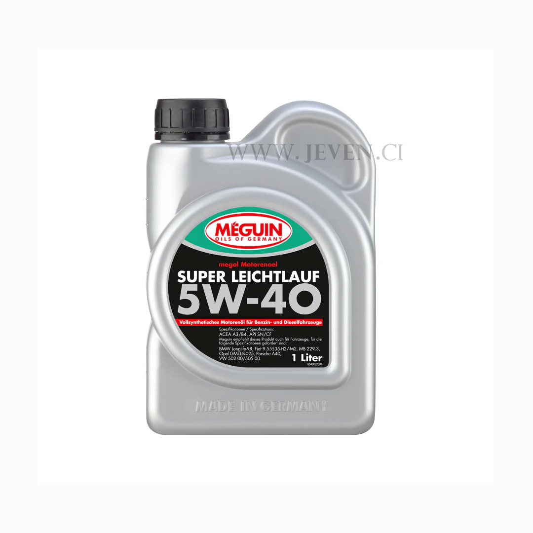 Huile moteur pour Véhicules récents - Meguin - SAE 5W-40 synthétique – Image 2