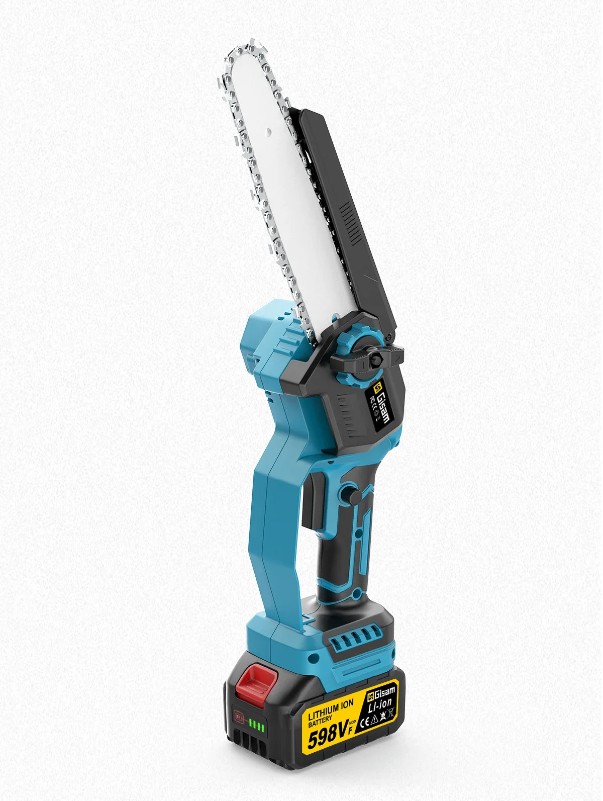 GISAM Tronçonneuse Télescopique 8 Pouces Coupe En Hauteur Compatible Makita 18V – Image 4