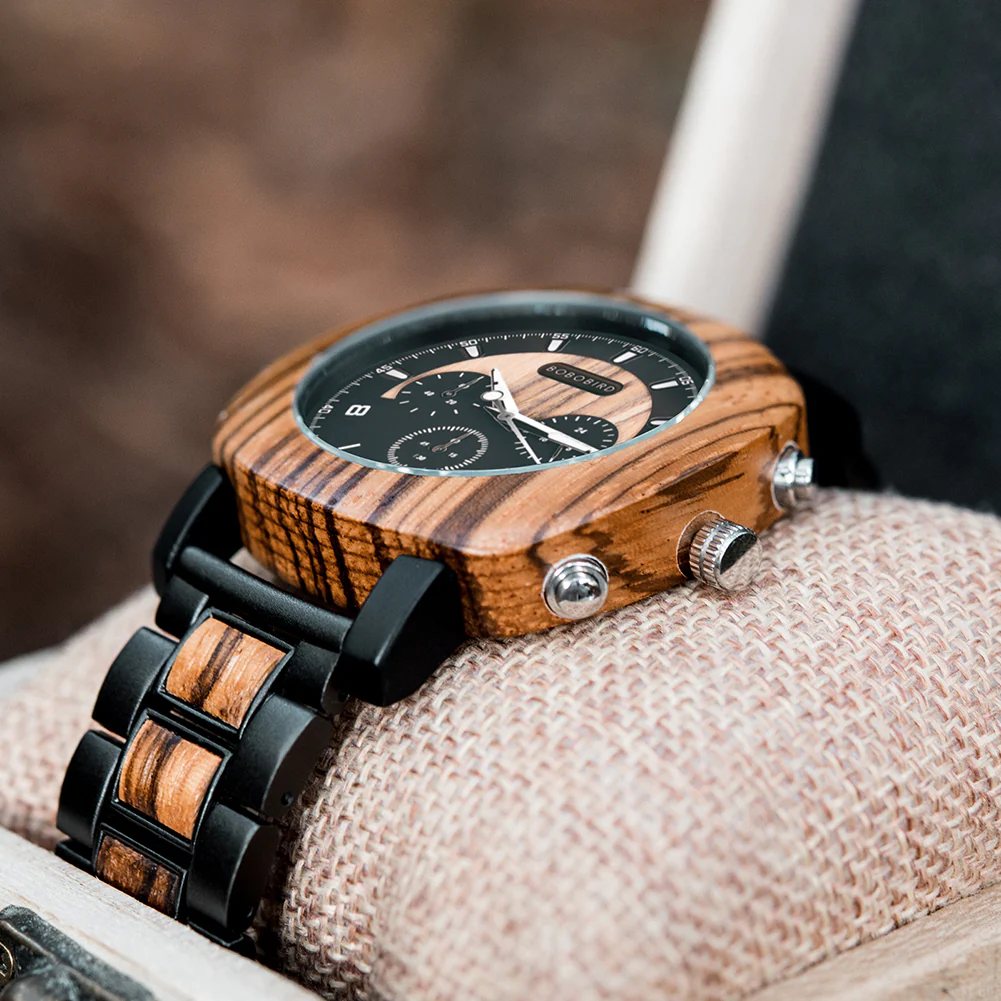 Montre en Bois Homme - Square – Image 8