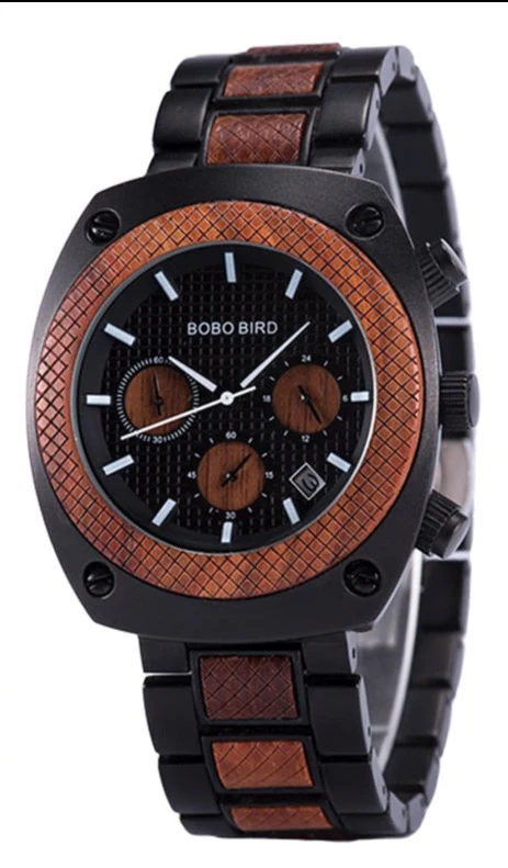 Montre en Bois Homme - Square – Image 7