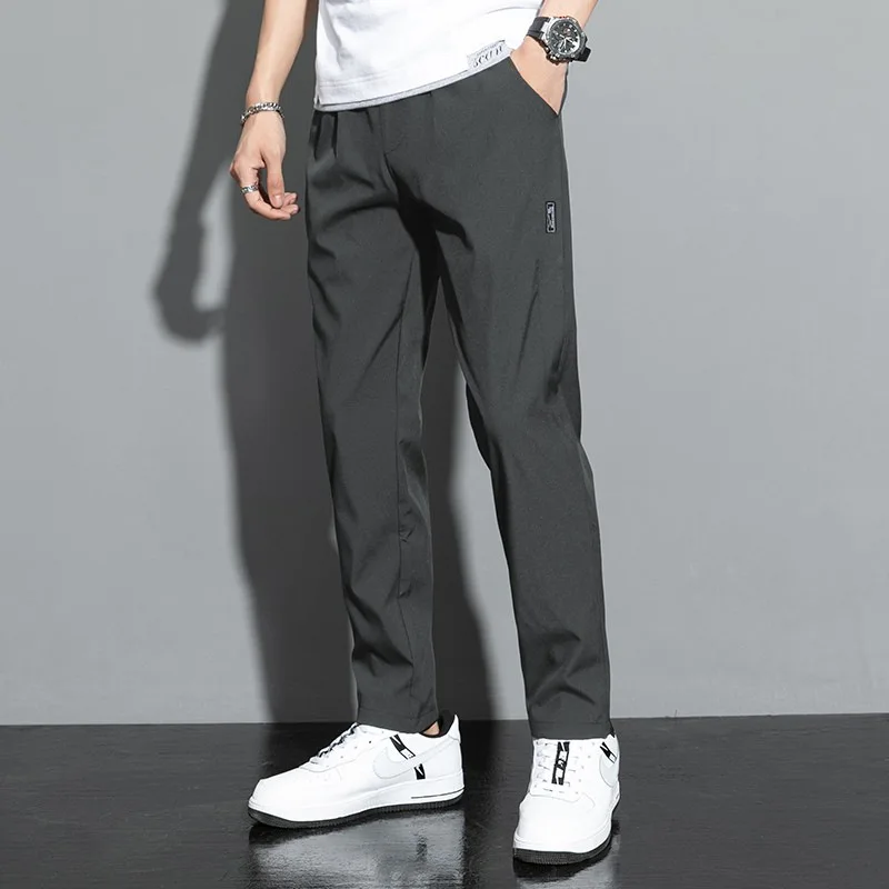 Pantalon décontracté pour hommes, extensible, coupe cintrée – Image 9