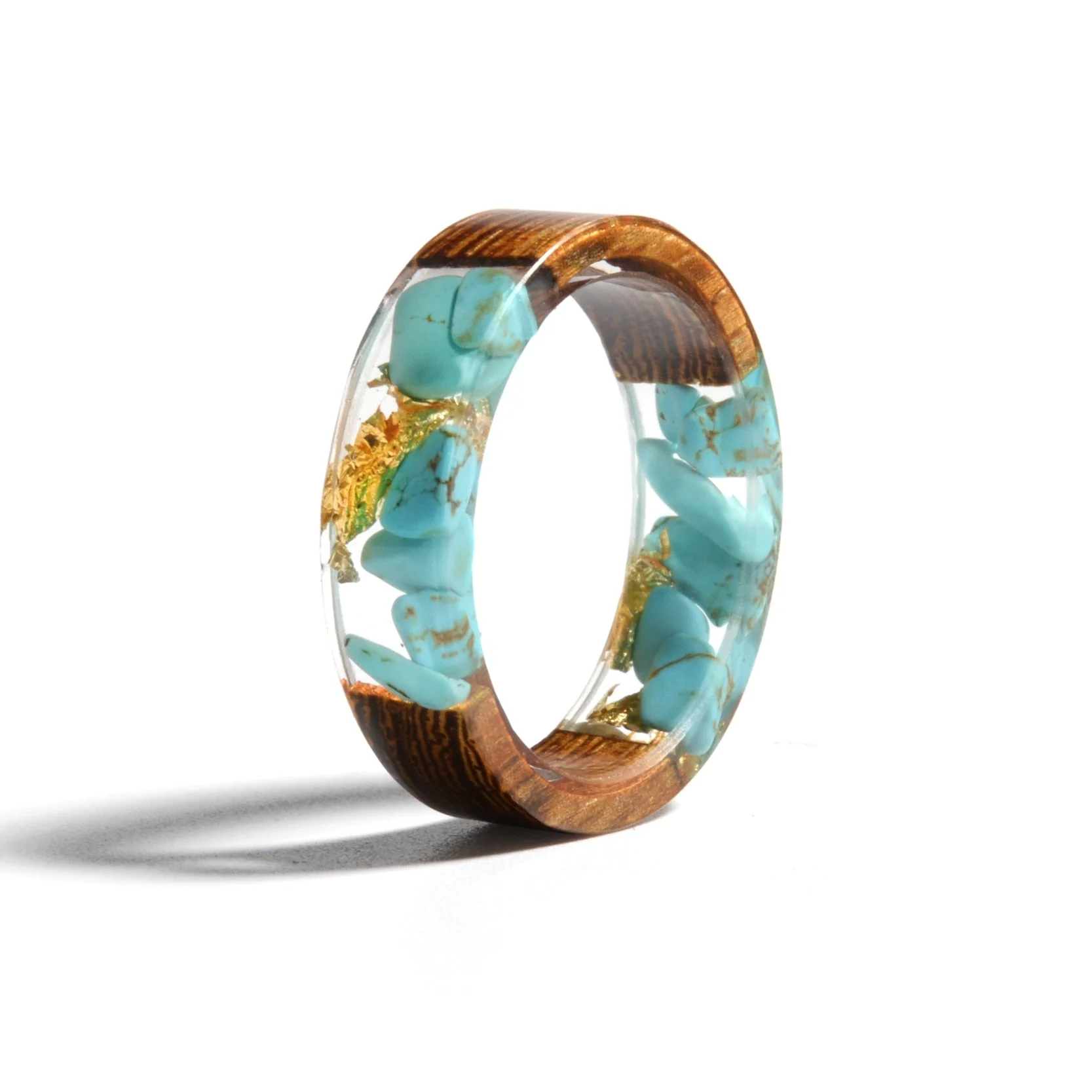 Bague en Bois Femme - Blue Natural – Image 3