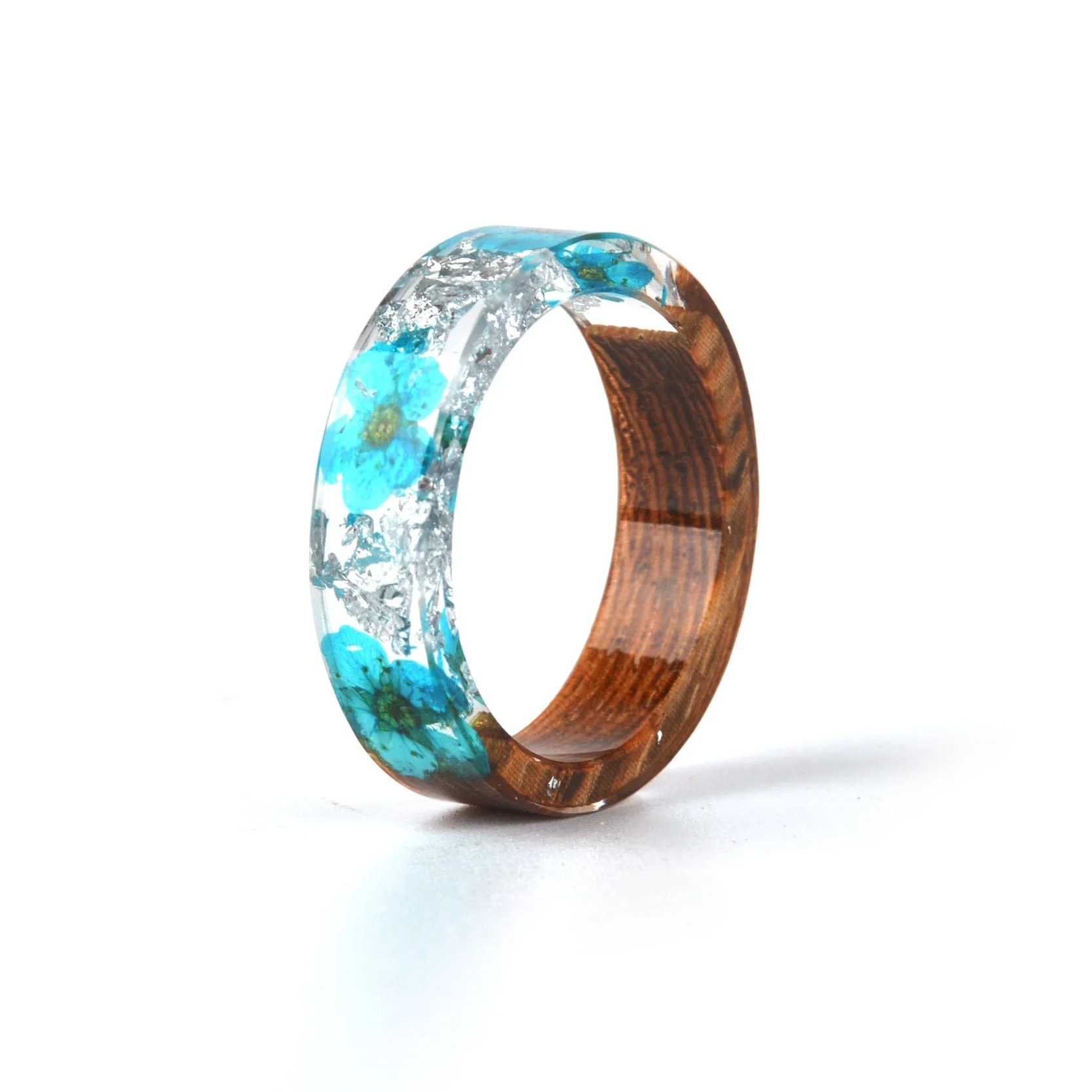 Bague en Bois Femme - Blue Natural – Image 7