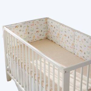 Tour de lit anti-choc motif animal pour bébé