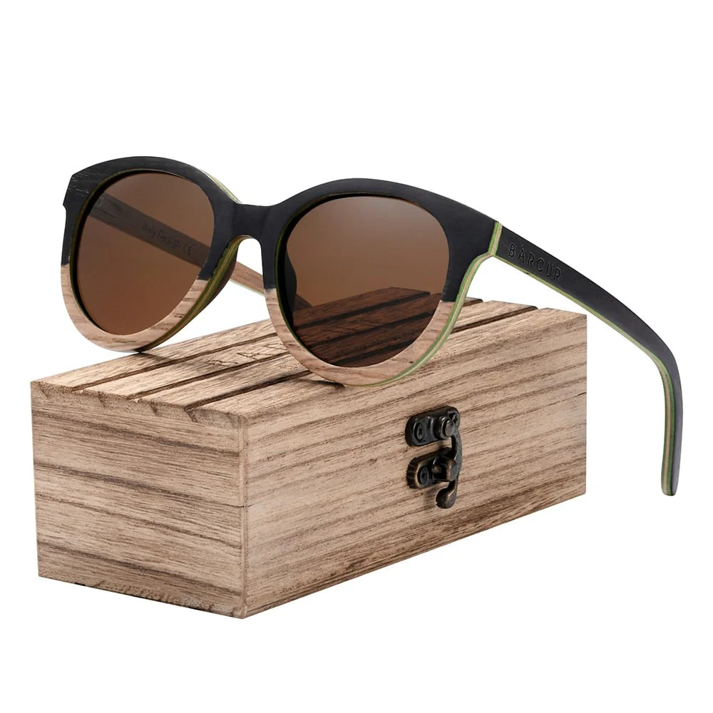LUNETTES DE SOLEIL EN BOIS - La Be Color – Image 3