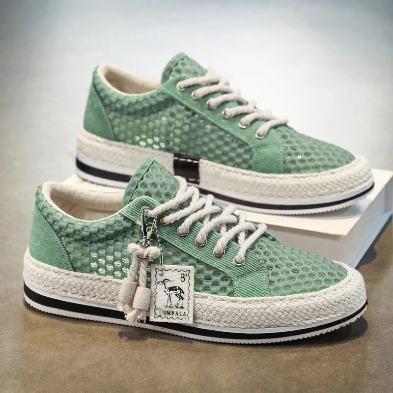 Été Respirant Léger et Mince Type Maille Chaussures Hommes – Image 9