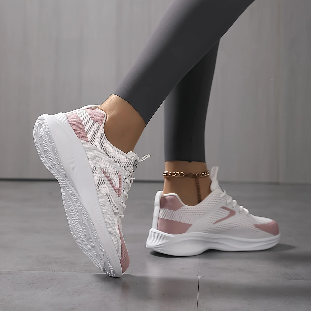 Baskets en maille respirante pour femmes, chaussures d'extérieur décontractées – Image 4