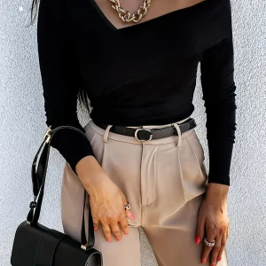 Elegant Long Sleeve T-Shirt