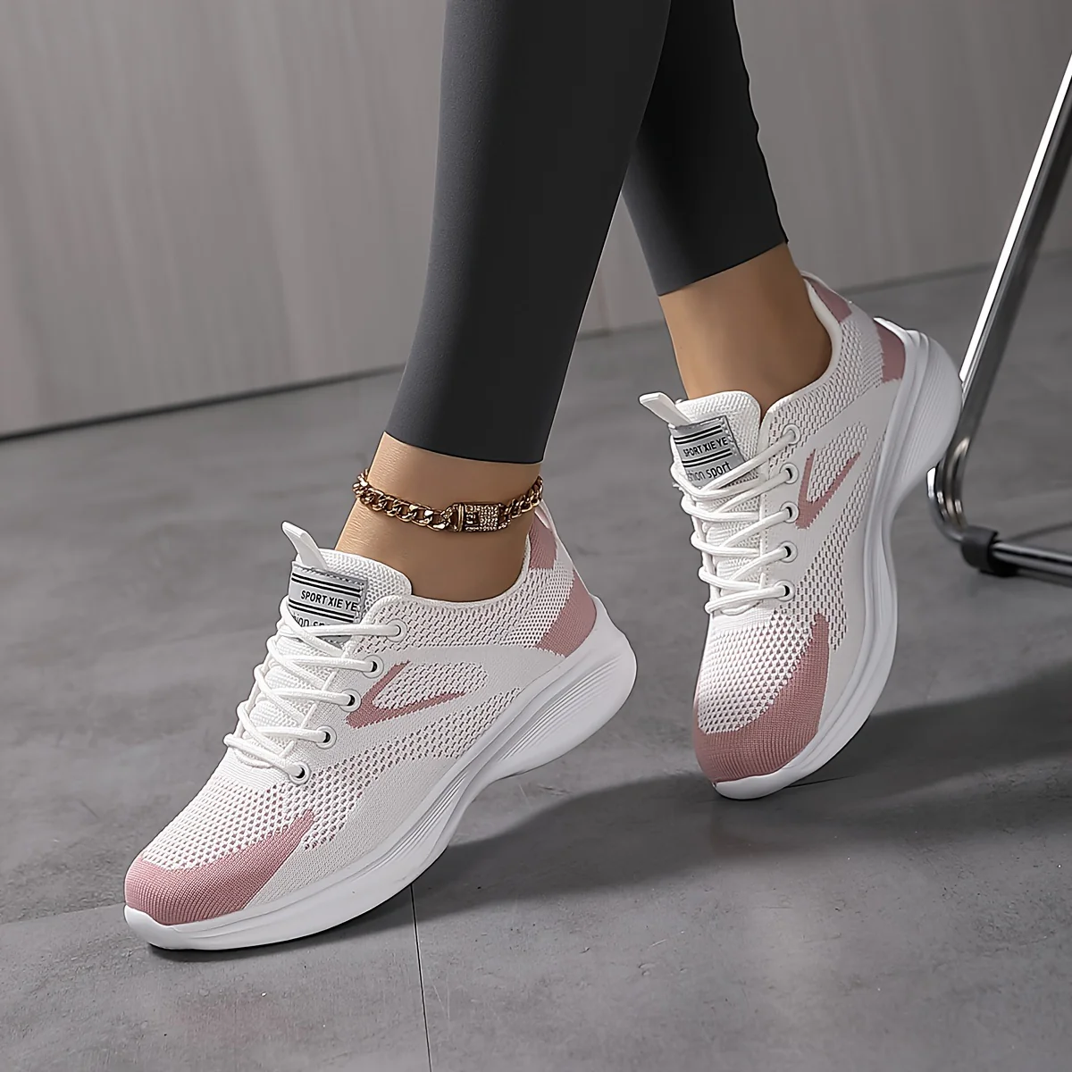 Baskets en maille respirante pour femmes, chaussures d'extérieur décontractées – Image 3