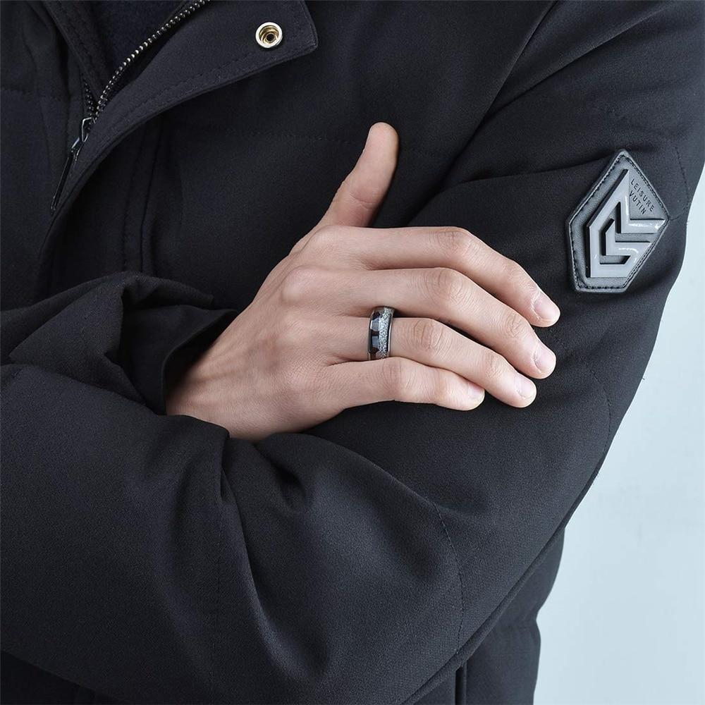 Bague en Bois et Tungstène"Artémis" Argent – Image 3