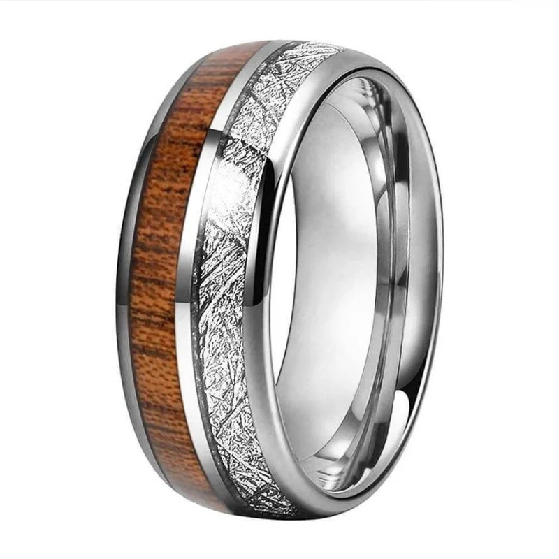 Bague en Bois et Tungstène "Meteor" – Image 2