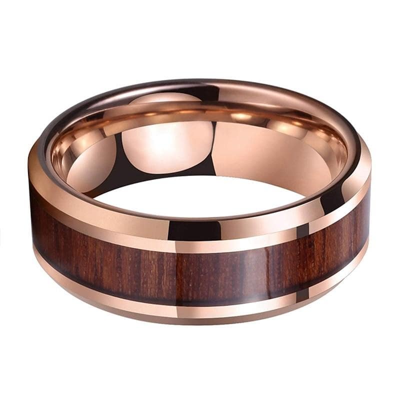 Bague en Bois et Tungstène "Ultra" Rose – Image 3