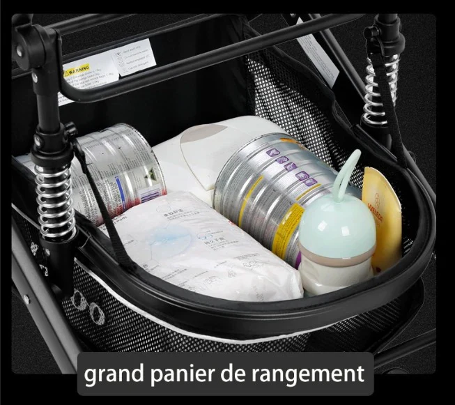 Poussette Bébé Trio 3 en 1 Dernière Génération - Poussette, Landau et Siège Auto – Image 6