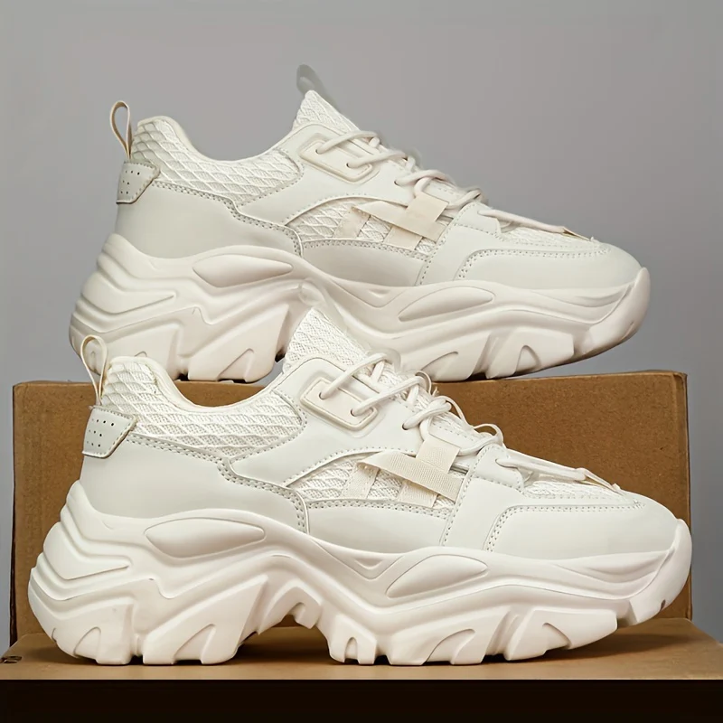 Chaussures épaisses , baskets confortables à semelle souple antidérapante – Image 9