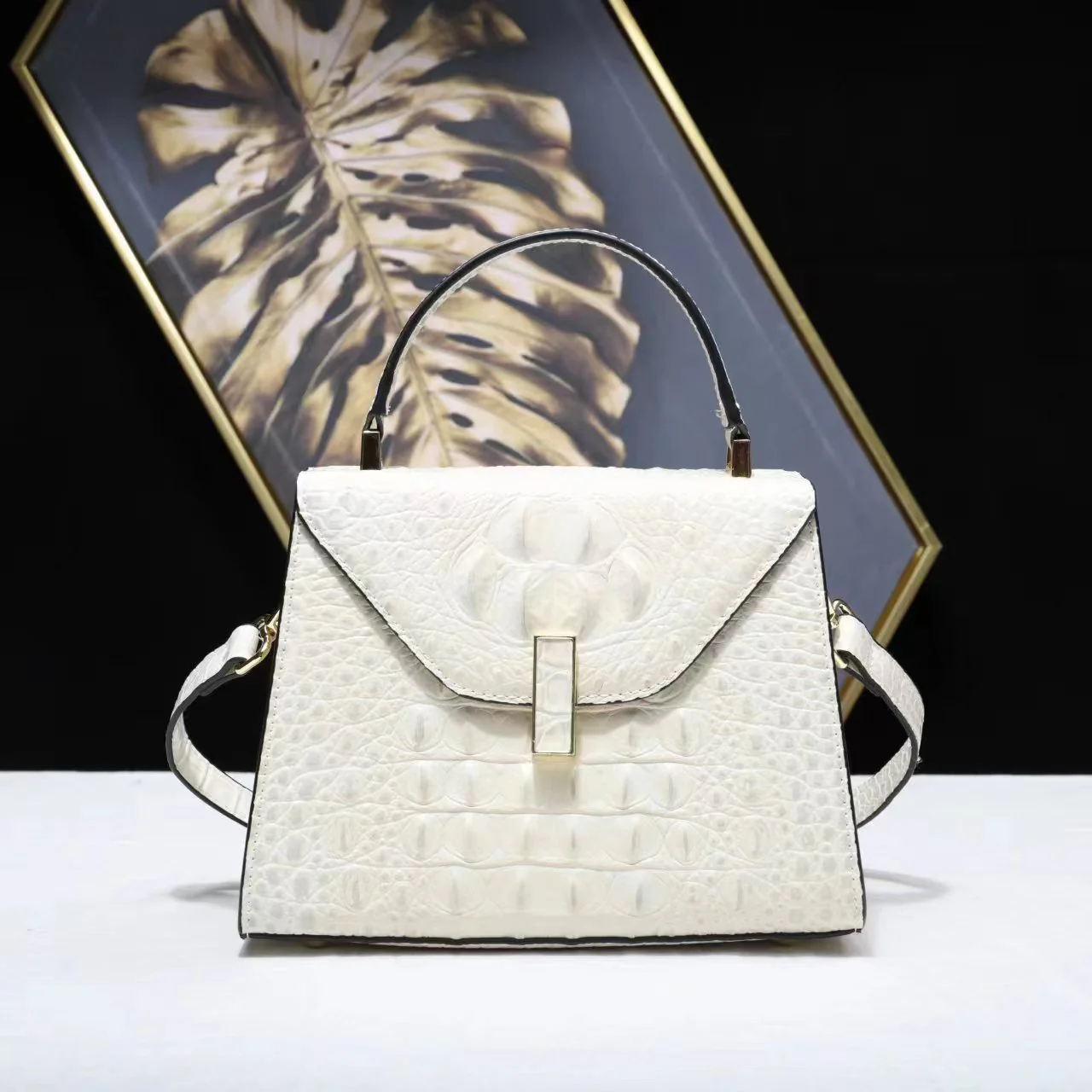 Sac à bandoulière décontracté en cuir – Image 4