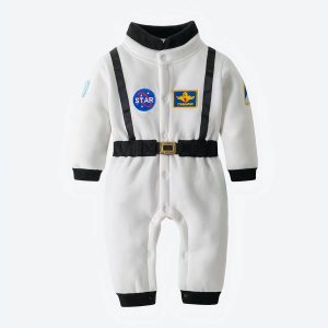 Déguisement bébé astronaute blanc body