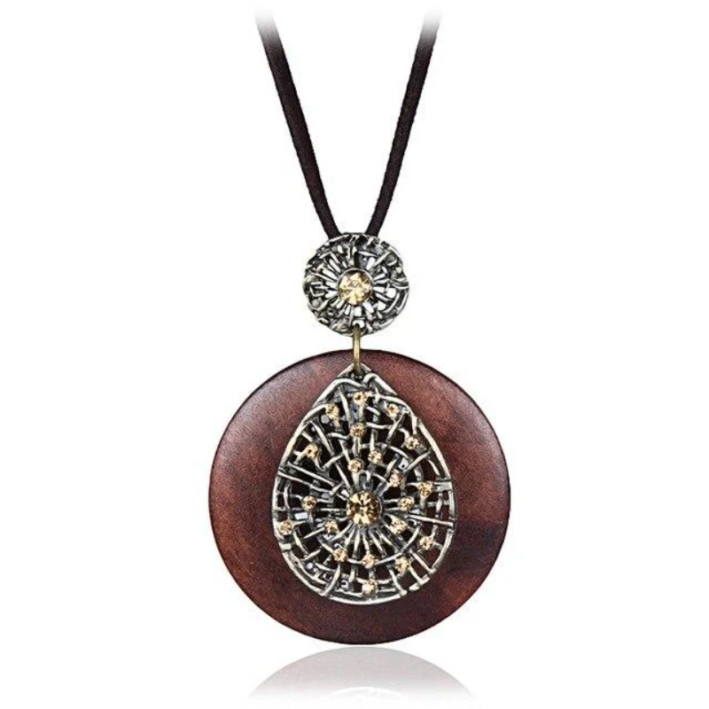 Collier en Bois "Incrusté" – Image 2