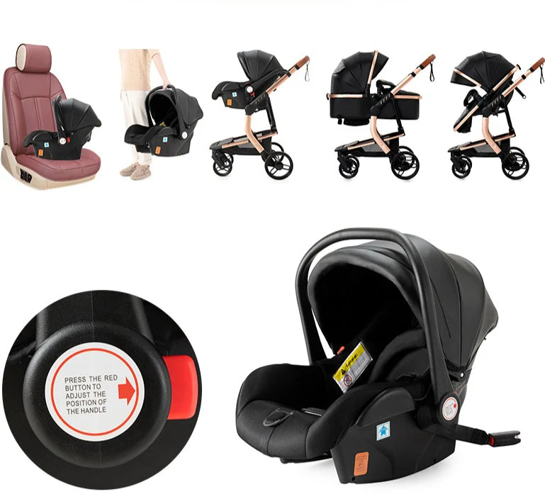 Poussette bébé trio 3 en 1 dernière génération - Poussette, Landau et Siège Auto – Image 6