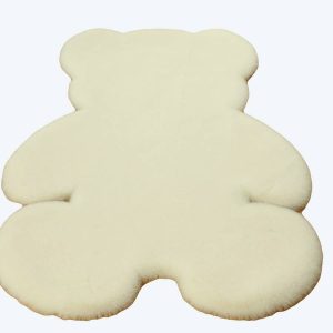 Tapis de sol en fourrure en forme d’ours pour bébé
