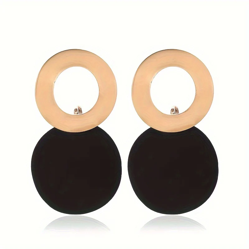 Boucles d'oreilles Acier inoxydable élégantes design géométrique – Image 4
