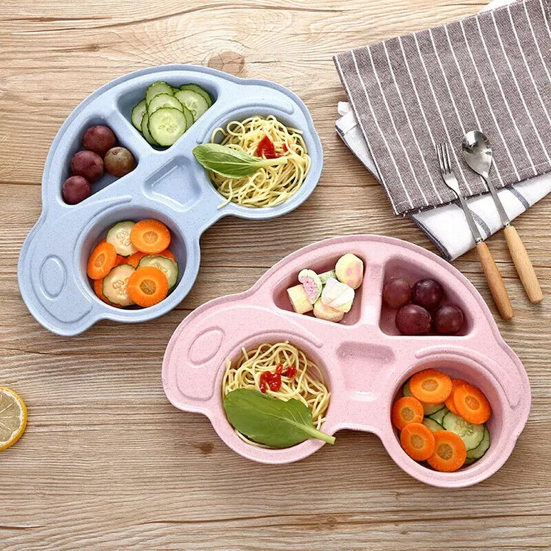 Assiette en forme de voiture pour bébé