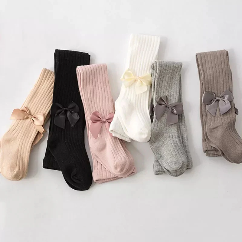 Collants en coton tricoté pour fille – Image 2