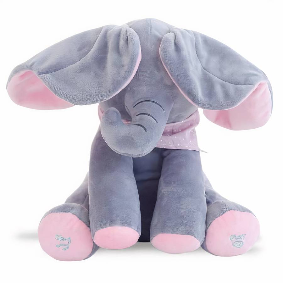 Jouet d’éléphant coucou en peluche électrique pour bébé – Image 6