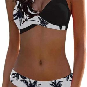 JFAN Femme maillots de bain deux pièces Push Up amincissant