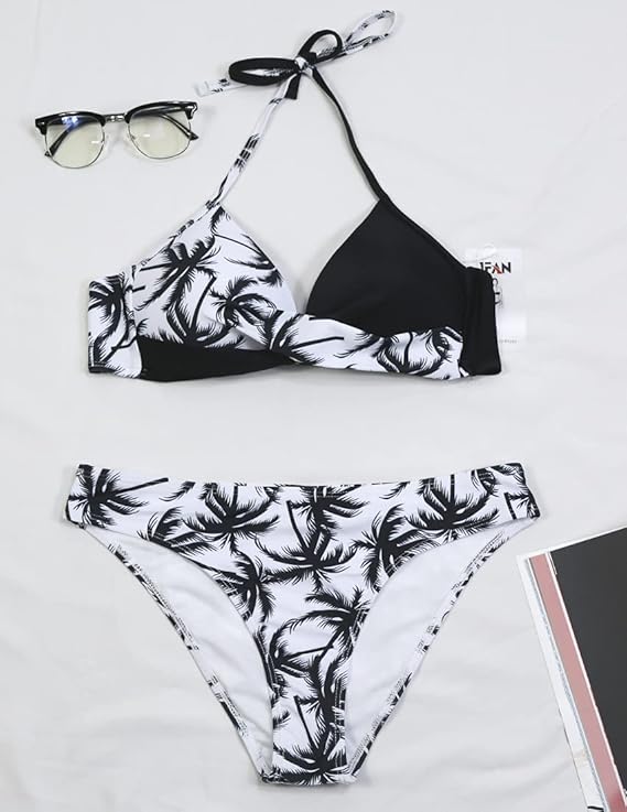 JFAN Femme maillots de bain deux pièces Push Up amincissant – Image 5