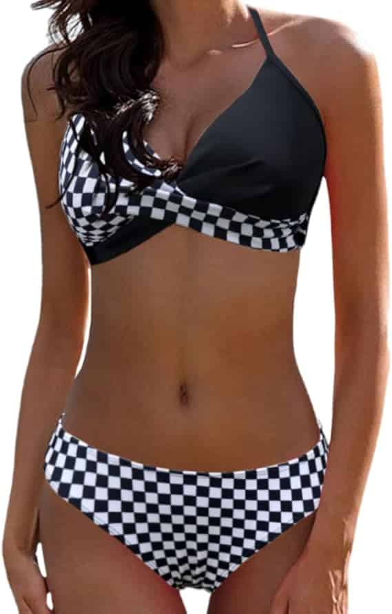 JFAN Femme maillots de bain deux pièces Push Up amincissant – Image 4