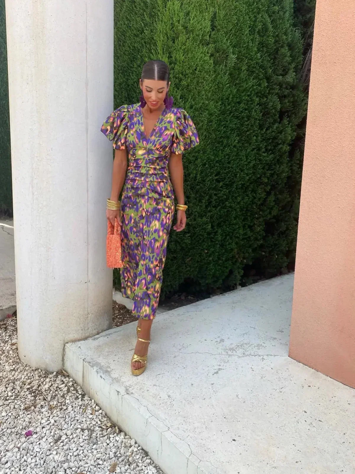 Lily™ | Robe Colorée à Manches Plissées – Image 5