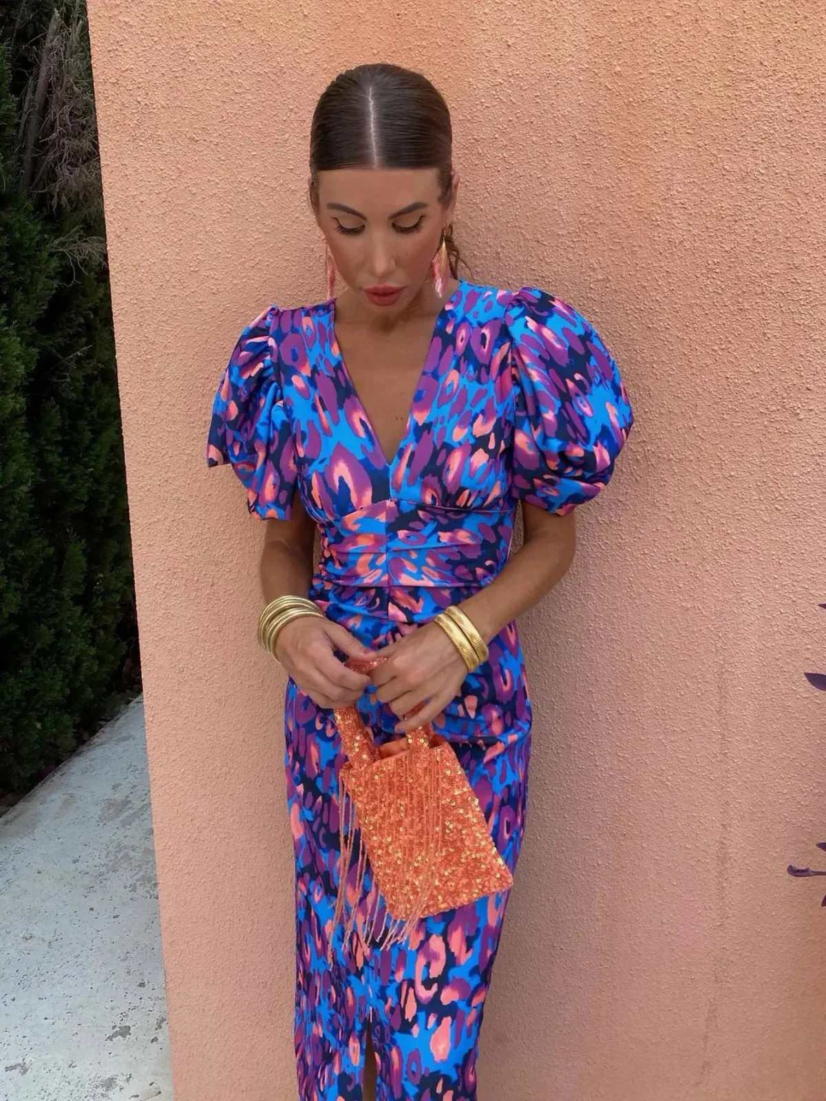 Lily™ | Robe Colorée à Manches Plissées – Image 3