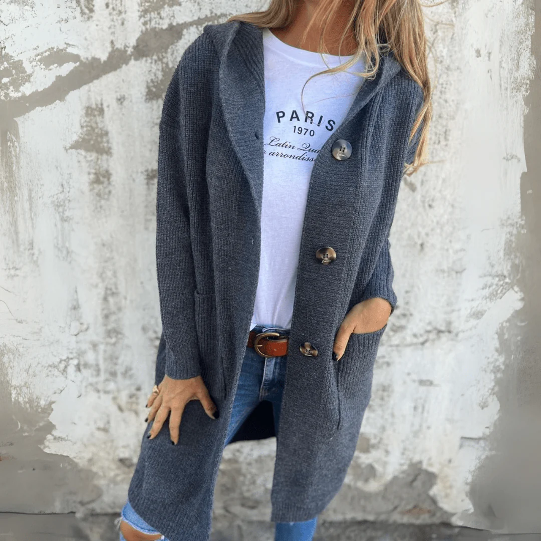 Lorène™| Gilet à Capuche Long – Image 7