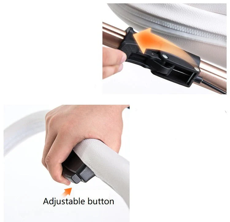 Poussette bébé trio 3 en 1 en cuir dernière génération - Poussette, Landau et Siège Auto – Image 6